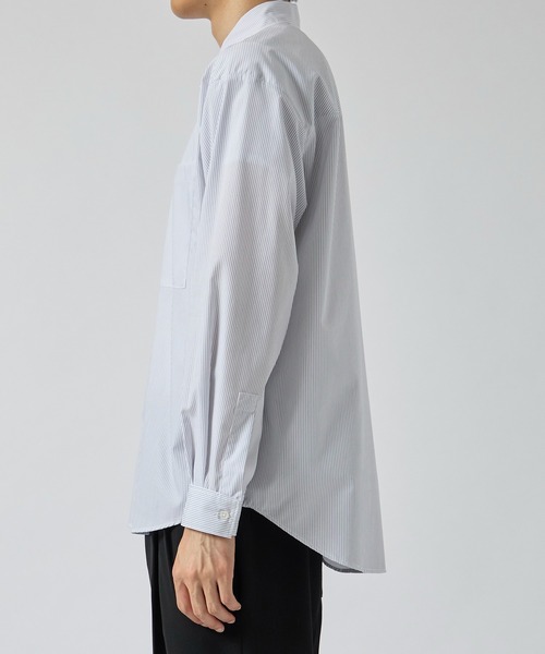 CITY TOKYO（シティトウキョウ）の「【CITY TOKYO/シティートーキョー】High density ストライプシャツ（シャツ/ブラウス・メンズ・ホワイト・2/1）」の4枚目の写真
