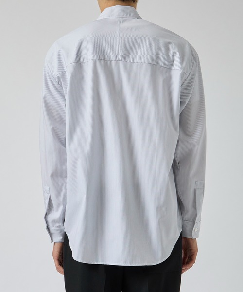 CITY TOKYO（シティトウキョウ）の「【CITY TOKYO/シティートーキョー】High density ストライプシャツ（シャツ/ブラウス・メンズ・ホワイト・2/1）」の5枚目の写真