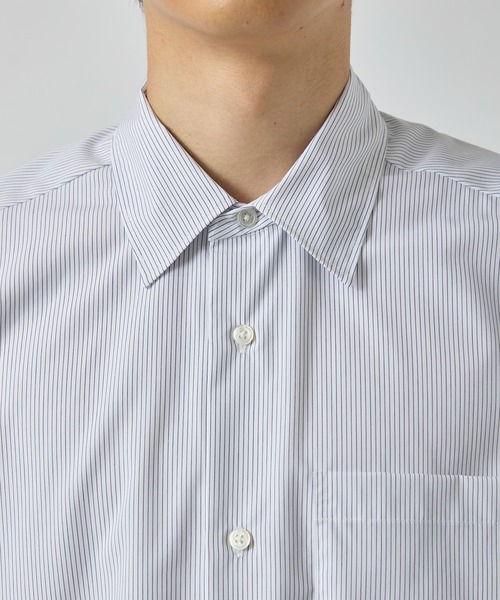 CITY TOKYO（シティトウキョウ）の「【CITY TOKYO/シティートーキョー】High density ストライプシャツ（シャツ/ブラウス・メンズ・ホワイト・2/1）」の6枚目の写真