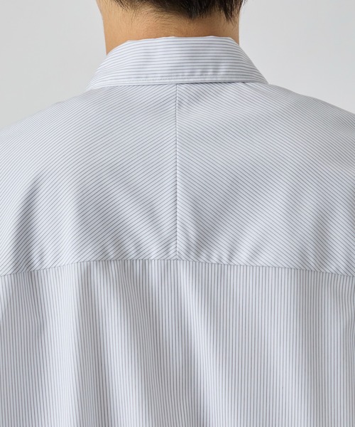 CITY TOKYO（シティトウキョウ）の「【CITY TOKYO/シティートーキョー】High density ストライプシャツ（シャツ/ブラウス・メンズ・ホワイト・2/1）」の7枚目の写真