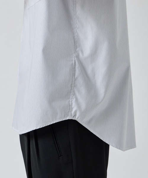 CITY TOKYO（シティトウキョウ）の「【CITY TOKYO/シティートーキョー】High density ストライプシャツ（シャツ/ブラウス・メンズ・ホワイト・2/1）」の10枚目の写真