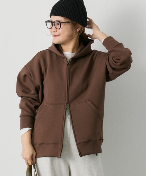 ピュアルセシン　ダンボールWジップパーカ　パーカー　アウター PUAL CE CIN（ピュアルセシン）の「ダンボールWジップパーカー