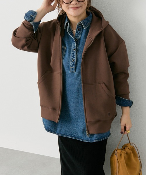 PUAL CE CIN(ピュアルセシン) ダンボールWジップパーカー noricorico102企画】ダンボールWジップパーカー | PUAL CE CIN