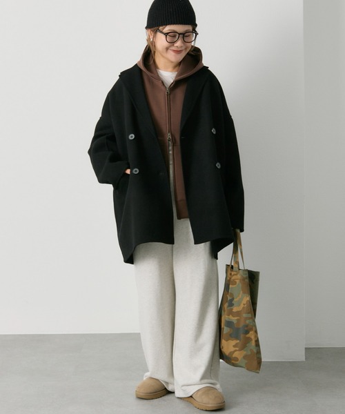 ピュアルセシン　ダンボールWジップパーカ　パーカー　アウター PUAL CE CIN（ピュアルセシン）の「ダンボールWジップパーカー