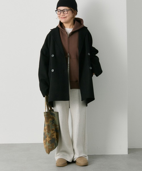 ピュアルセシン　ダンボールWジップパーカ　パーカー　アウター PUAL CE CIN（ピュアルセシン）の「ダンボールWジップパーカー