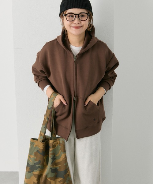 ピュアルセシン　ダンボールWジップパーカ　パーカー　アウター PUAL CE CIN（ピュアルセシン）の「ダンボールWジップパーカー