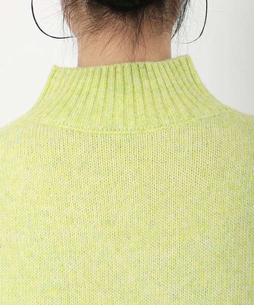 STRAWBERRY-FIELDS（ストロベリーフィールズ）の「パフィーバルキー_MIX調バルキーニット（ニット/セーター・レディース・コーラル/ライトグレー/イエロー×グリーン/ブルー・2）」の8枚目の写真