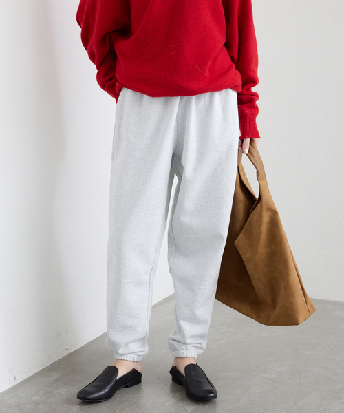 SLOBE IENA(スローブイエナ)の「《追加》GOAT/ゴート スウェットパンツ(スウェットパンツ・レディース・ホワイト/チャコールグレー・FREE)」の2枚目の写真