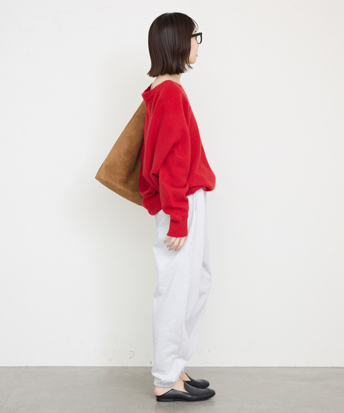 SLOBE IENA(スローブイエナ)の「《追加》GOAT/ゴート スウェットパンツ(スウェットパンツ・レディース・ホワイト/チャコールグレー・FREE)」の6枚目の写真