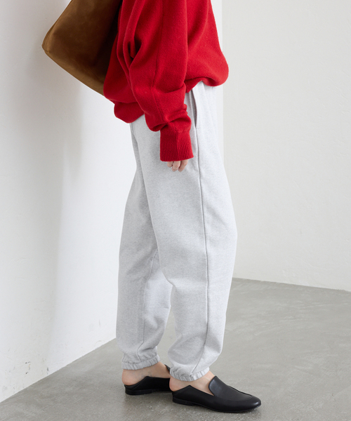 SLOBE IENA(スローブイエナ)の「《追加》GOAT/ゴート スウェットパンツ(スウェットパンツ・レディース・ホワイト/チャコールグレー・FREE)」の10枚目の写真