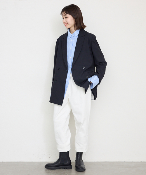 SLOBE IENA(スローブイエナ)の「《追加》GOAT/ゴート スウェットパンツ(スウェットパンツ・レディース・ホワイト/チャコールグレー・FREE)」の12枚目の写真