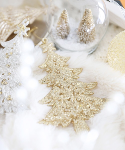 セール】グリッターツリーオーナメント[GOLD]A / 583443（インテリア