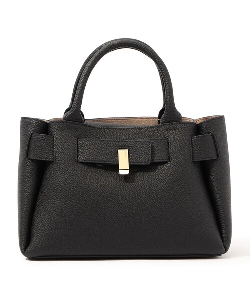 TOMORROWLAND （トゥモローランド）の「PUNTI. MIRROR ハンドバッグ（ハンドバッグ・レディース・ベージュ/ブラック・FREE）」の2枚目の写真