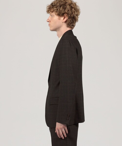 TOMORROWLAND （トゥモローランド）の「ウールナチュラルストレッチ シングルブレステッド 2Bジャケット DRAGO（テーラードジャケット・メンズ・ネイビー/ブラウン系その他/チャコールグレー・48/54/52/50/46/44/42）」の6枚目の写真