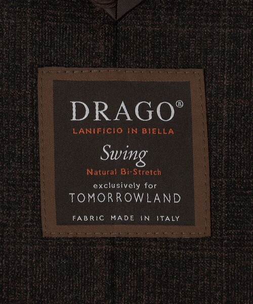 TOMORROWLAND （トゥモローランド）の「ウールナチュラルストレッチ シングルブレステッド 2Bジャケット DRAGO（テーラードジャケット・メンズ・ネイビー/ブラウン系その他/チャコールグレー・48/54/52/50/46/44/42）」の10枚目の写真