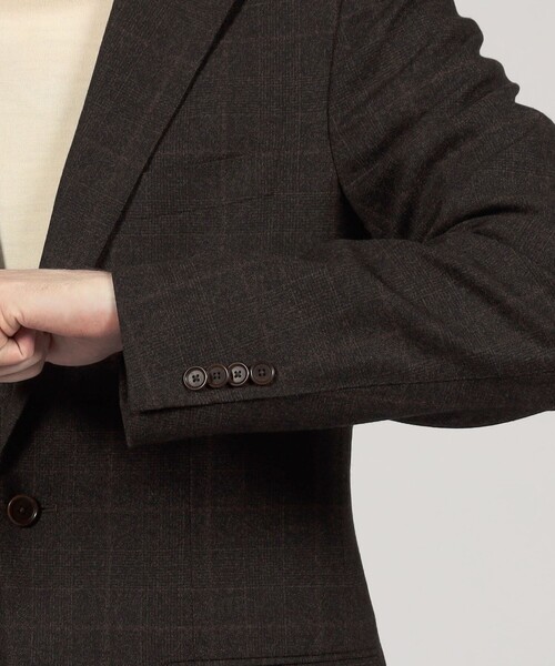 TOMORROWLAND （トゥモローランド）の「ウールナチュラルストレッチ シングルブレステッド 2Bジャケット DRAGO（テーラードジャケット・メンズ・ネイビー/ブラウン系その他/チャコールグレー・48/54/52/50/46/44/42）」の13枚目の写真