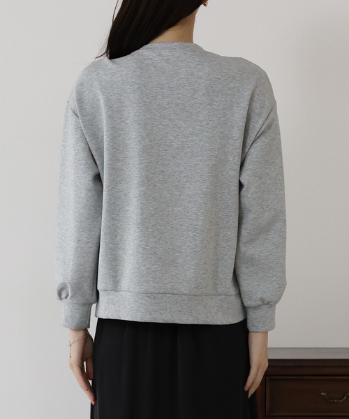 BLUEEAST（ブルーイースト）の「リボンスウェットトップス（スウェット・レディース・ボルドー/ブラック/グレー・MEDIUM）」の21枚目の写真