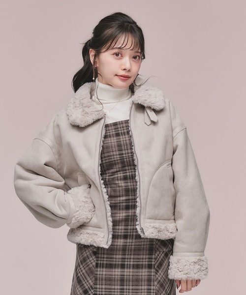 本物✩ムートンコート✩ハイグレード✩柔らか✩軽い✩ファーコート✩ベージュ系 本物✩ムートンコート✩ハイグレード✩柔らか✩軽い✩ファーコート