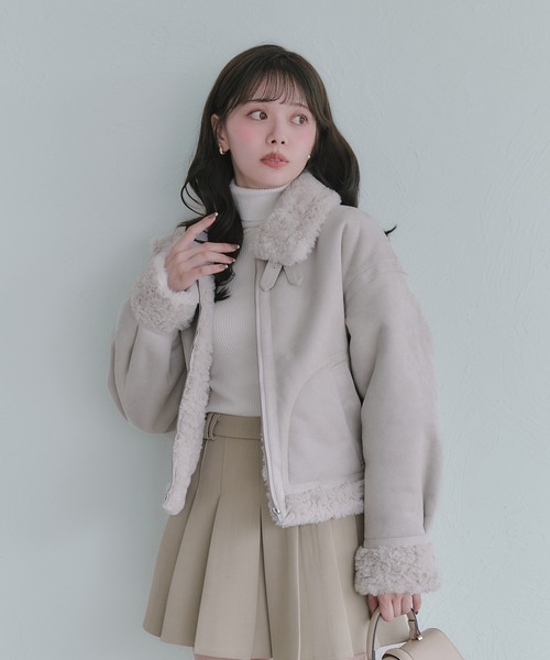fupel（フぺル）の「2way fur mouton coat / 2way ファームートン