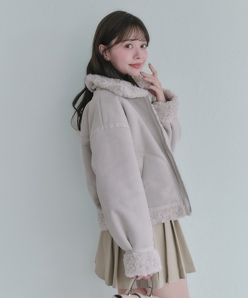 fupel（フぺル）の「2way fur mouton coat / 2way ファームートン