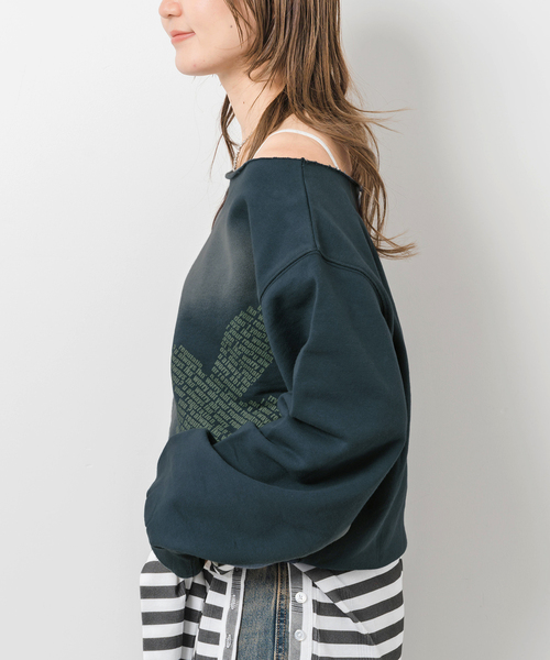 JOINT WORKS（ジョイントワークス）の「ウラケワンショル プルオーバー（スウェット・レディース・ピンク/ネイビー/イエロー・FREE）」の7枚目の写真