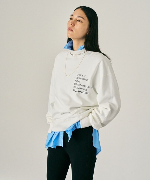 Chaos(カオス)の「Chaos(カオス)/ ◆WHY NOT NOW◆パークスウェット(スウェット・レディース・ホワイト/ブラック・FREE)」の3枚目の写真