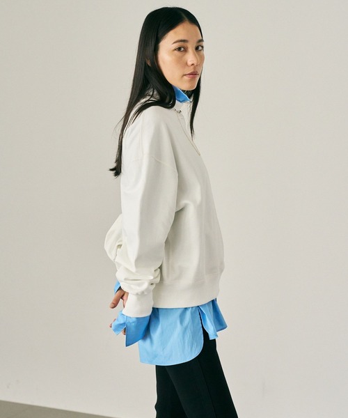 Sサイズ♬スウェット  ホワイト 長袖シャツ Chaos(カオス)/ ◇WHY NOT NOW◇パークスウェット（スウェット