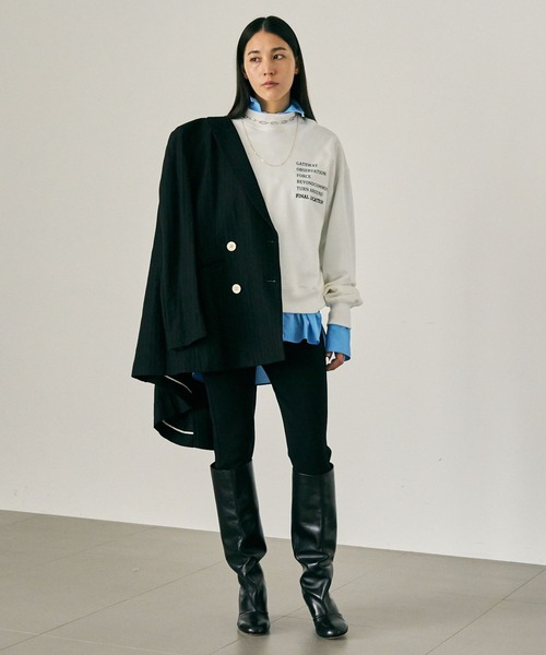 Chaos(カオス)の「Chaos(カオス)/ ◆WHY NOT NOW◆パークスウェット(スウェット・レディース・ホワイト/ブラック・FREE)」の7枚目の写真