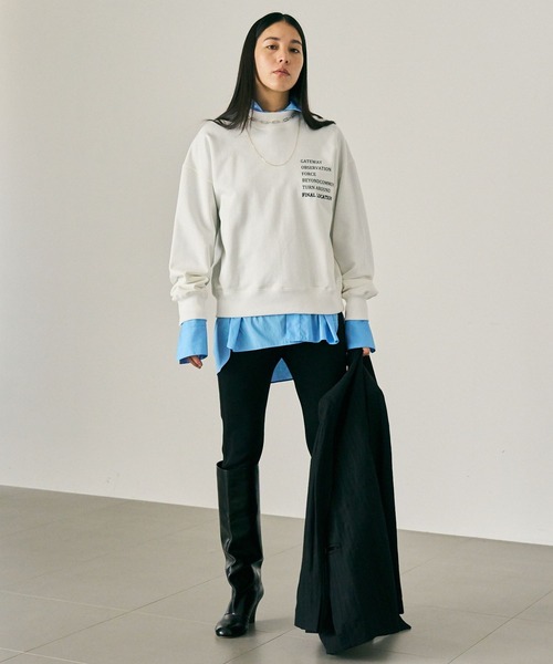 Chaos(カオス)の「Chaos(カオス)/ ◆WHY NOT NOW◆パークスウェット(スウェット・レディース・ホワイト/ブラック・FREE)」の11枚目の写真