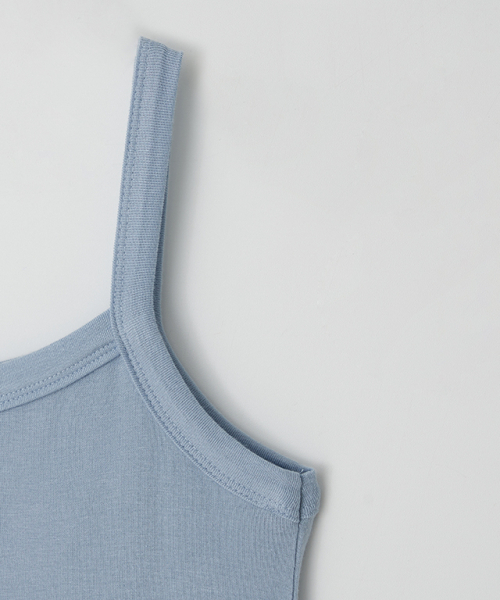 RONRON(ロンロン)の「PENDANT RUFFLE LAYERED SLIM SLEEVELESS SOFT BLUE(Tシャツ/カットソー・レディース・その他・FREE)」の4枚目の写真