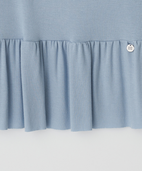 RONRON(ロンロン)の「PENDANT RUFFLE LAYERED SLIM SLEEVELESS SOFT BLUE(Tシャツ/カットソー・レディース・その他・FREE)」の5枚目の写真