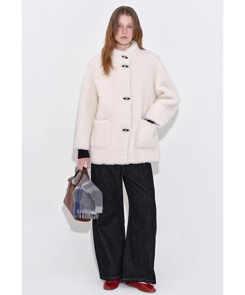 スタンドカラー ボアコート FD25W048【Fano Studios】【2025AW