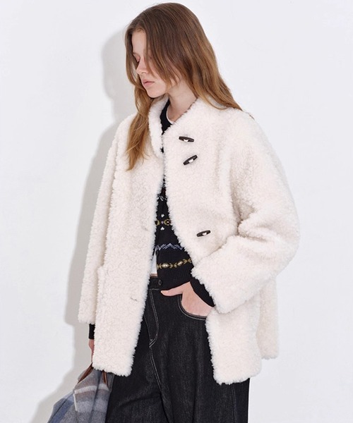 スタンドカラー ボアコート FD25W048【Fano Studios】【2025AW