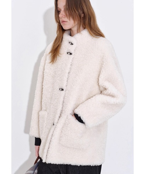 スタンドカラー ボアコート FD25W048【Fano Studios】【2025AW