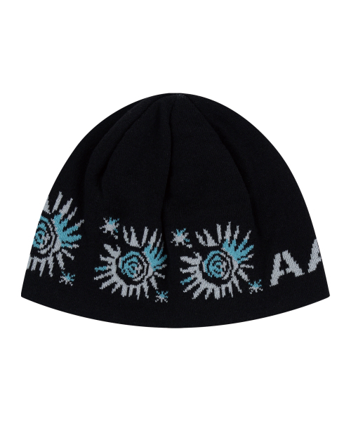 AAKAM(アーカム)の「Small Sun Jacquard Beanie (Black)(ニットキャップ/ビーニー・レディース・その他・FREE)」の1枚目の写真