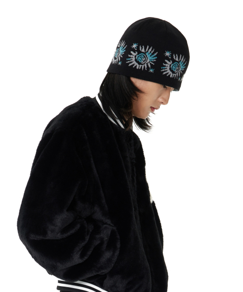AAKAM(アーカム)の「Small Sun Jacquard Beanie (Black)(ニットキャップ/ビーニー・レディース・その他・FREE)」の8枚目の写真