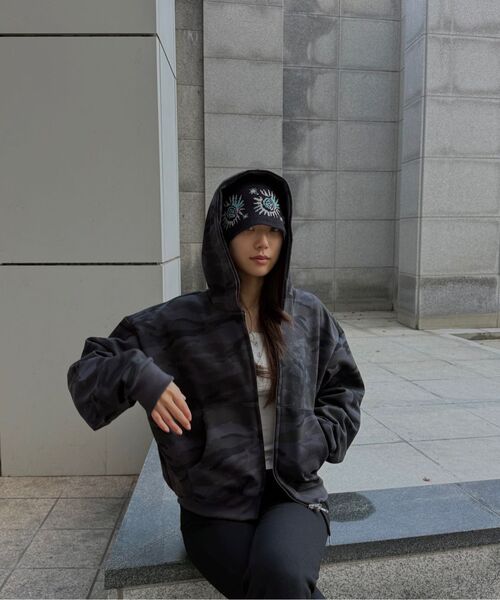 AAKAM(アーカム)の「Small Sun Jacquard Beanie (Black)(ニットキャップ/ビーニー・レディース・その他・FREE)」の21枚目の写真