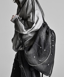 ADRER(�A�h���[)��Chain Denim Knapsack / �`�F�[���f�j���i�b�v�T�b�N(�o�b�N�p�b�N/�����b�N)