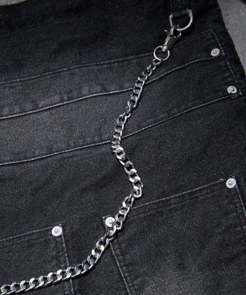 ADRER（アドラー）の「Chain Denim Knapsack / チェーンデニムナップサック（バックパック/リュック・メンズ・ブラック・FREE）」の22枚目の写真