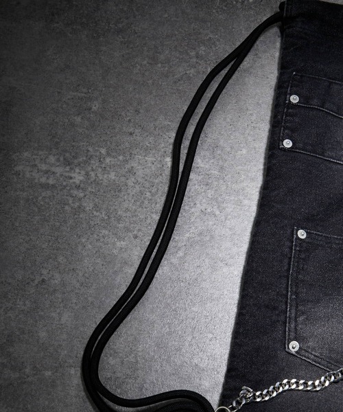 ADRER（アドラー）の「Chain Denim Knapsack / チェーンデニムナップサック（バックパック/リュック・メンズ・ブラック・FREE）」の20枚目の写真