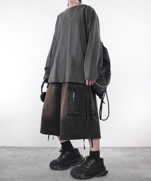 ADRER（アドラー）の「Chain Denim Knapsack / チェーンデニムナップサック（バックパック/リュック・メンズ・ブラック・FREE）」の15枚目の写真