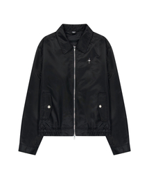 IUGAMAKARAS（イウガマカラス）の「Nylon Bomber Jacket (Black)（MA-1・レディース）」