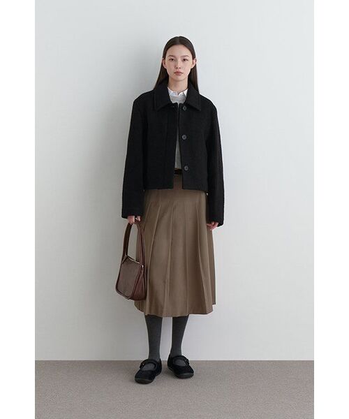 MUSINSA STANDARD WOMAN(ムシンサスタンダードウーマン)の「レディースプリーツミディスカート【ライトブラウン】(スカート・レディース・その他・SMALL/MEDIUM/LARGE/X-SMALL)」の7枚目の写真