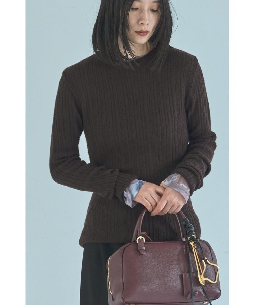 marjour（マージュール）の「NUANCE PATTERN SHEER MESH TEE（Tシャツ/カットソー・レディース・ブルー/ベージュ・M）」の20枚目の写真