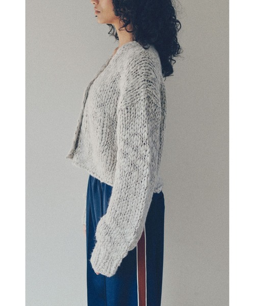 YOOU（ユー）の「Big slab short cardigan（ビックスクラブ
