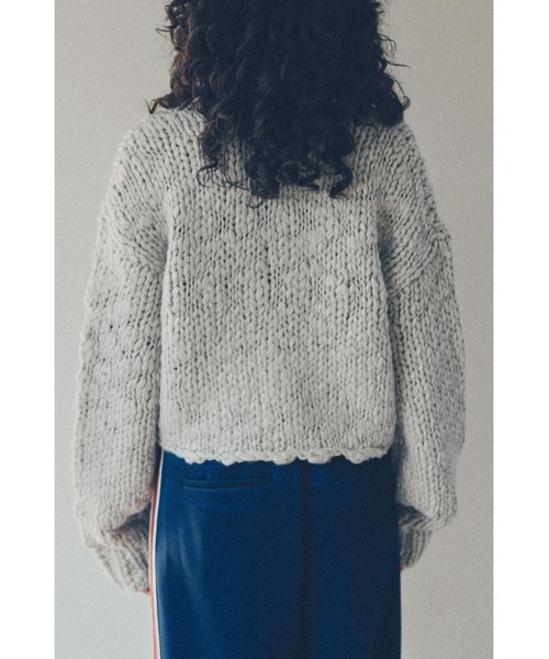 YOOU（ユー）の「Big slab short cardigan（ビックスクラブ