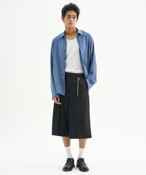 TRIP LE SENS（トリップ ル センス）の「カスタムワイドバミューダパンツ_ネイビー（その他パンツ・メンズ・その他・MEDIUM/LARGE/SMALL）」の2枚目の写真