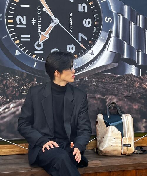 特大ダブルブレストブレザー[ブラック]（テーラードジャケット