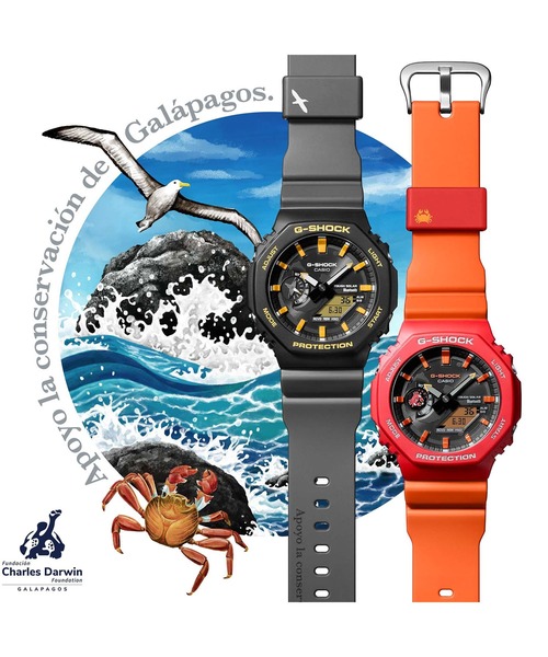 チャールズ・ダーウィン財団コラボモデル / GA-B2100DF-1AJR（アナログ