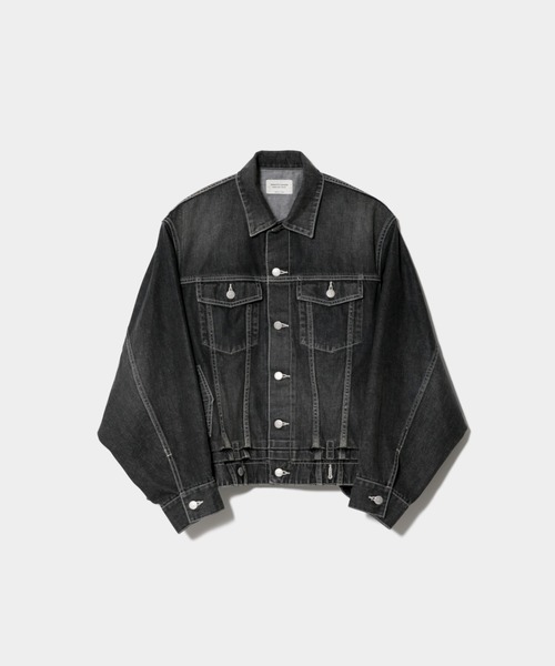 beautiful people（ビューティフルピープル）の「double-end selvedge denimblouson vintage（デニムジャケット・メンズ・ブラック/インディゴブルー・38）」の2枚目の写真